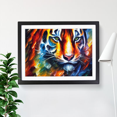 Tiger Painting Vol.2 Abstract - Single Picture Frame Print