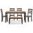 Malkin Dining Table With 4 Chairs And Bench, Set Of 6-111238054-111275599
