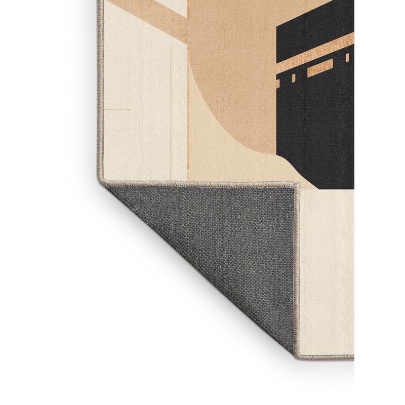 Tapis beige moelleux doux et moelleux Estaugh, 8 x 12