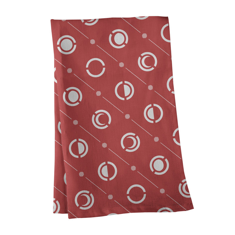 Torchon Moon phases, Piment fort, Croisé en coton
