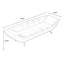Banc en cuir brun de style moderne pour chambre et vestibule brun-111987322