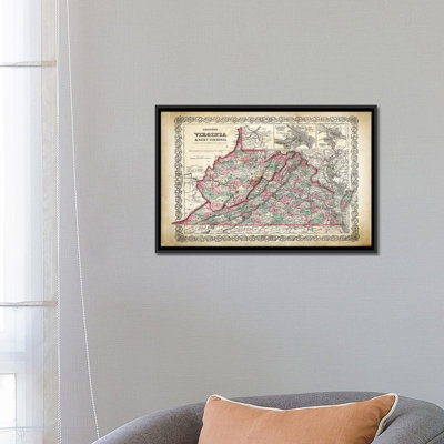 Patent Print Store " West Virginia Map " by PatentPrintStore