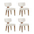 Keim 21''W Mid Century Modern Ergonomic Seating Design Dining Chair with Solid Wood Legs