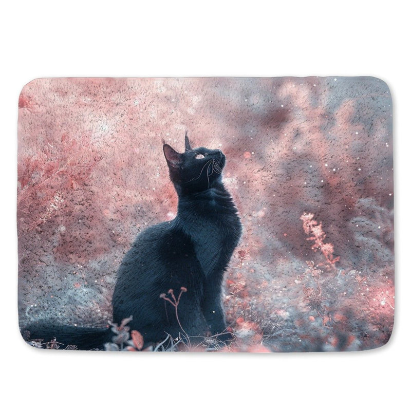 Duboise Microfiber / Microsuede Non-Slip Bath Mat, 17"W x 24"L