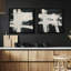 Onyx Eclipsed, ensemble de 2 impressions sur toile dans un cadre-885999747-885999758