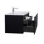 Ensemble de meuble-lavabo mural simple 47 po