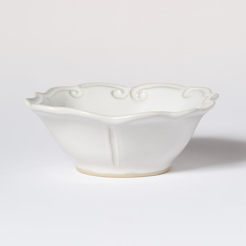 Incanto Handmade Stoneware Cereal Bowl, White