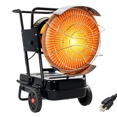 fissfire Radiant Heater 125K BUT Trolley-mounted, Orange-yellow