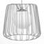 9.875"W Kaielle 1-Light Open Silver Caged Metal Pendant