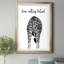 Girafe - cadre photo, impression sur papier-1180677466-1180677467