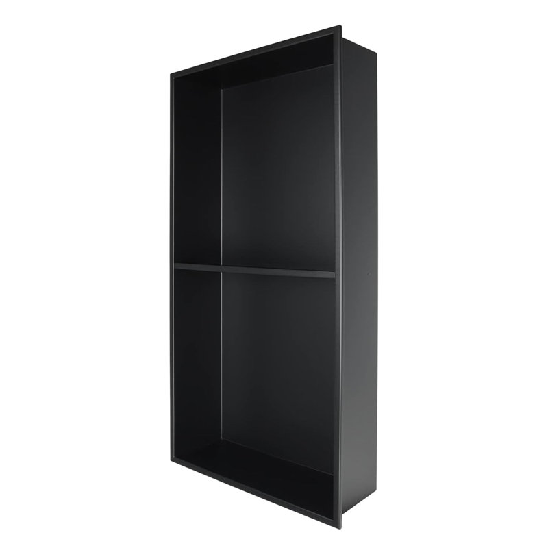D Shampooing - Savon standard double niche, Noir mat