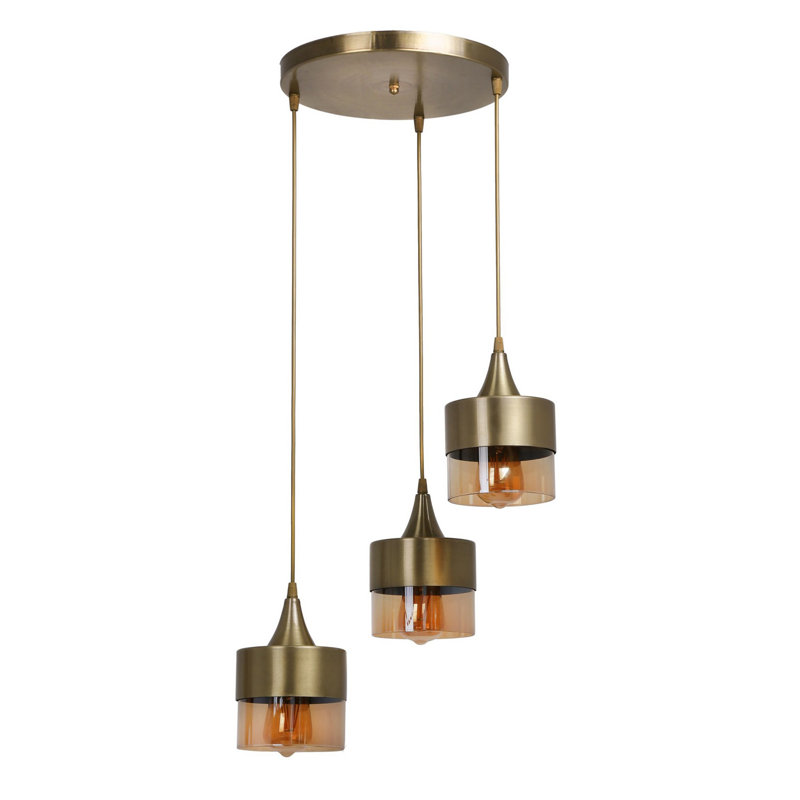 Bartell 3 - Light Gold Cluster Pendant