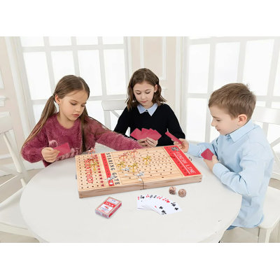 MUKE 2 Player Wood Horse Race