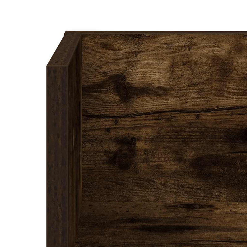 18-20 Wall Mounted Shelf, 16.5cm H x 100cm W x 16.5cm D, Smoked oak