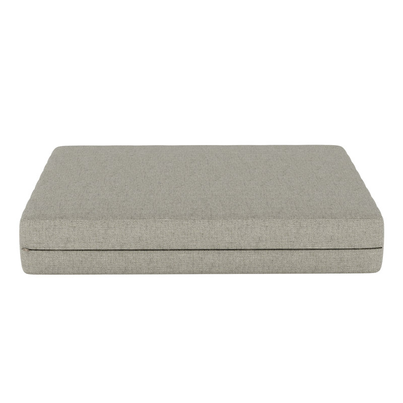 Ottoman Outdoor Patio Cushion With Sunbrella Fabric, Spectrum Dove Sunbrella® Plainweave