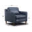 Ashtabula Genuine Leather Square Arm Accent Chair And Ottoman-734078598