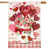 Rose poudré/beige/rouge Saint-Valentin
