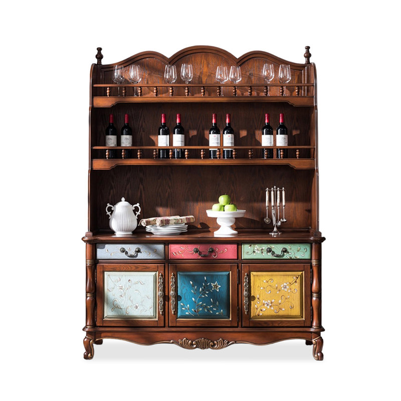Buffet brun massif et bois manufacturé