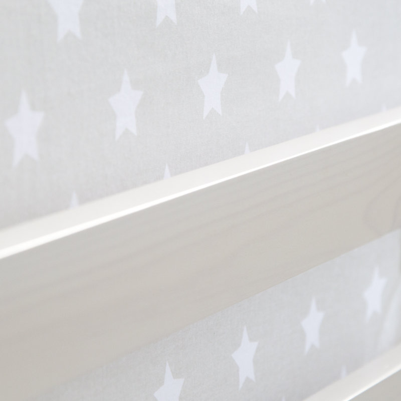 Ellicott mid-loft bed, 90 x 200 cm, Premium (slide and curtain), White