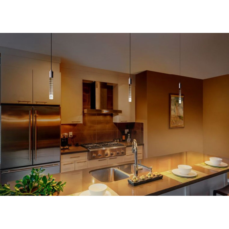 Gradient 1 - Light Single Cylinder LED Pendant, White