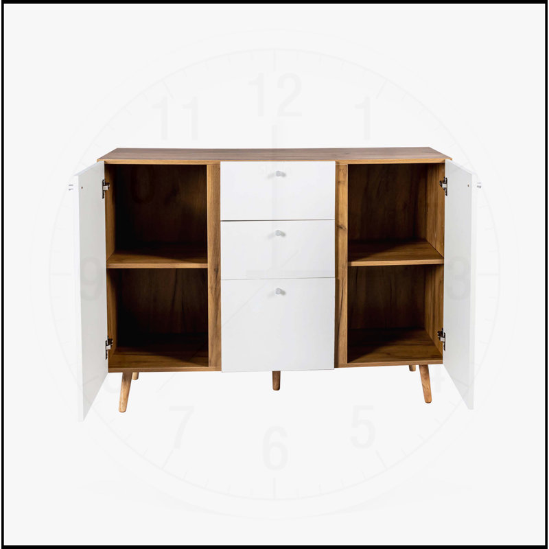 Buffet polyvalent avec rangement spacieux et design élégant pour plusieurs pièces