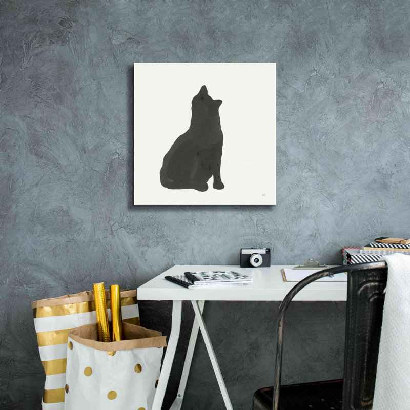 «Black Cat I» par Chris Paschke, H 18 po x l 18 po x P 0,75 po