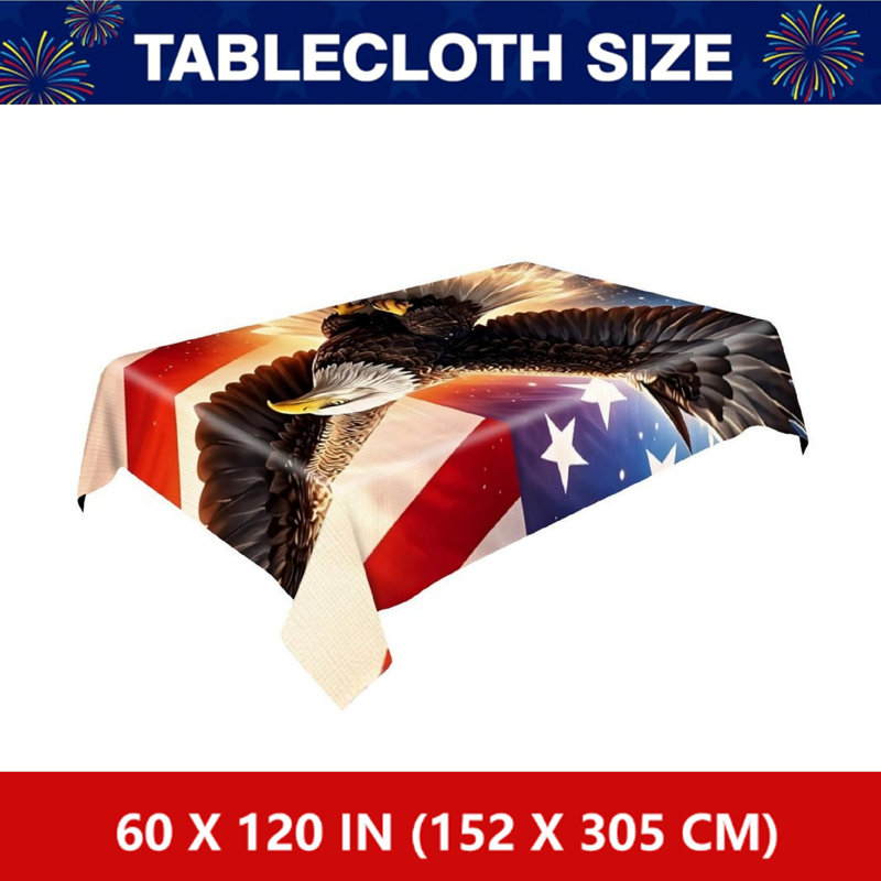 Nappe American Bald Eagle 60 po x 120 po
