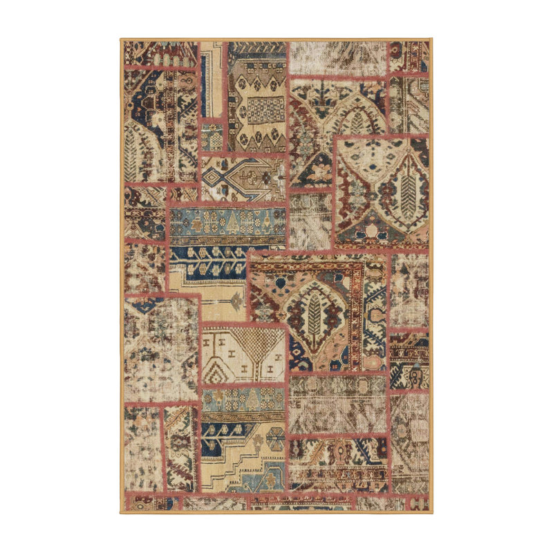 Abstract Indoor Rug, Rectangle 7' x 10'