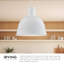Luminaire suspendu en forme de dôme à 1 lumière Irving-64113676-64125847