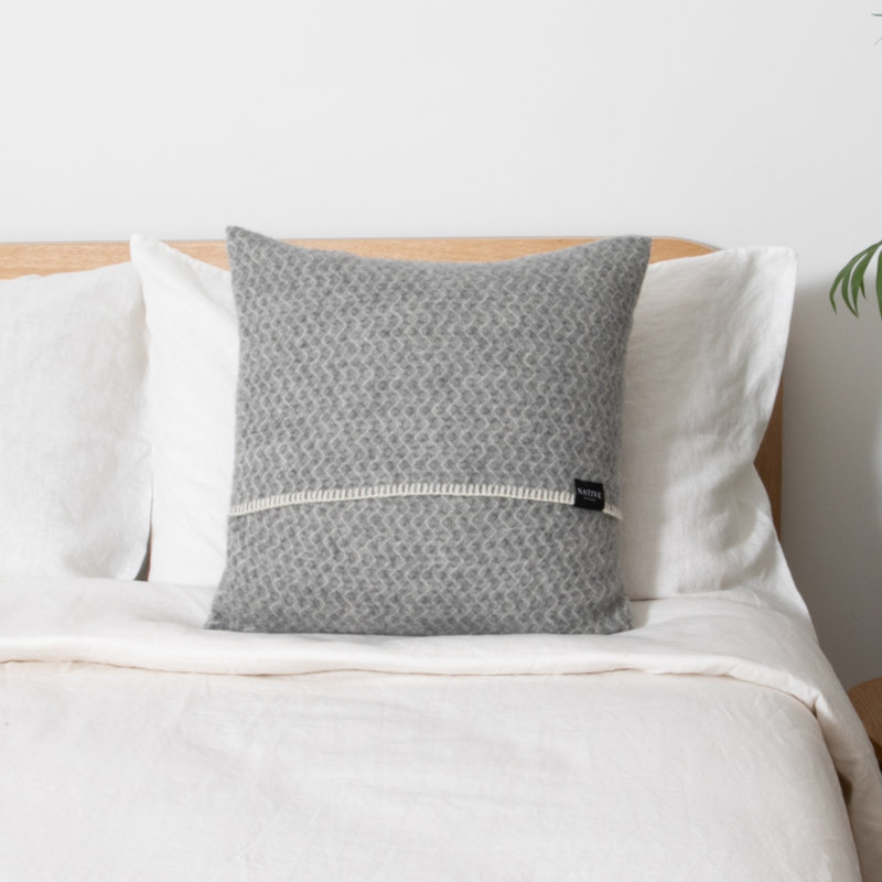 Square Throw Cushion Pad, Grey