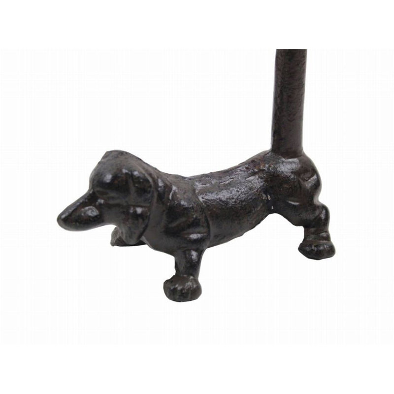 Porte-papier hygiénique extra fonte dog, Noir