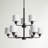 Canfield Nine Light Chandelier from Generation Lighting -1112078048-1112078050
