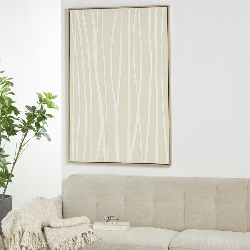 Encadré sur un panneau de fibres à densité moyenne minimaliste