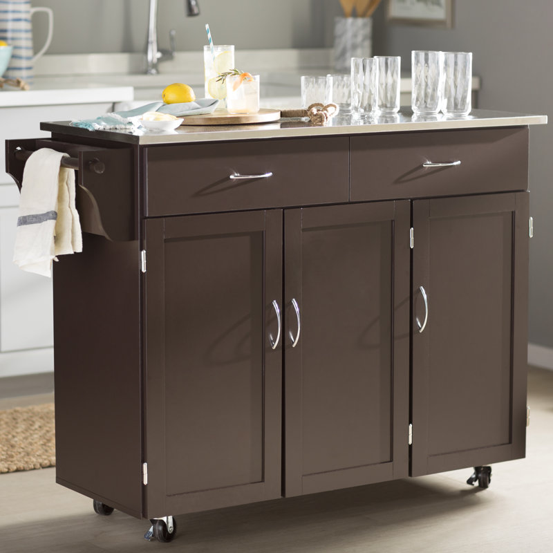 Garrettsville Kitchen Cart, Espresso