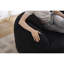 Chenille noire désossée 2 en noir 049s, mise à niveau, 3 coussins, modulaire minimaliste pour la maison et le bureau, profil d'espace, 30 chenilles en mousse compressée avec salon approprié, invité