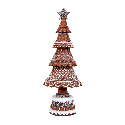 Sitting Brown Beautiful Gingerbread Tree