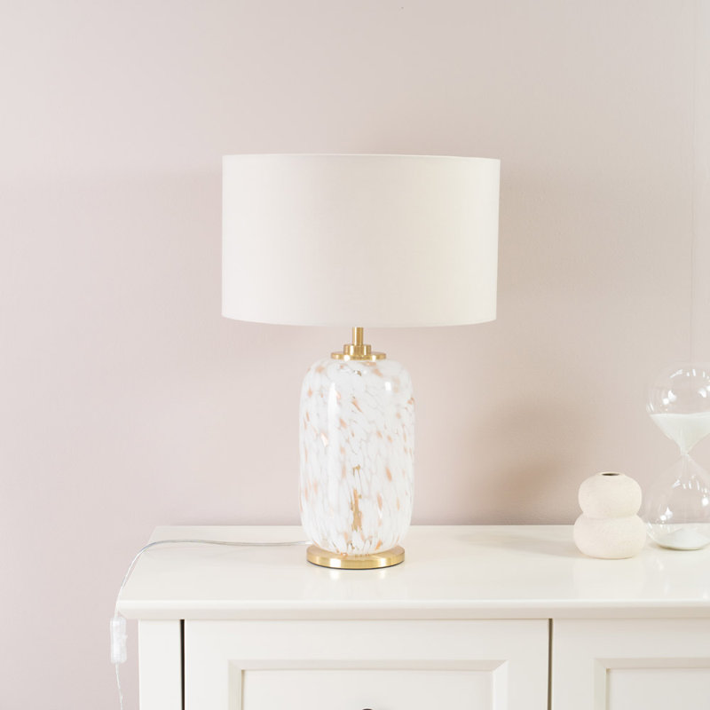 Glass Table Lamp, No, Natural