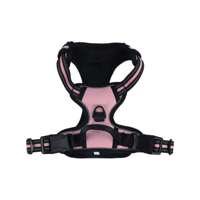 Reflective Dog Harness Vest with Control Handle, 35.04x25.98 inches, Pink