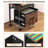 5-Tier Rolling File Cart With Hanging File Folders, Sliding Drawers, Side Bag For Office Organization