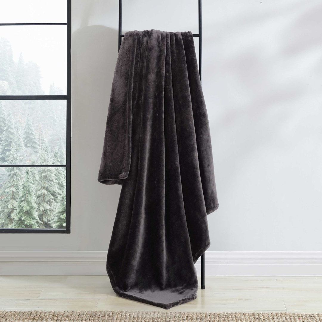 Eddie Bauer Ultra Lux Plush Solid Throw Blankets Eddie Bauer 
