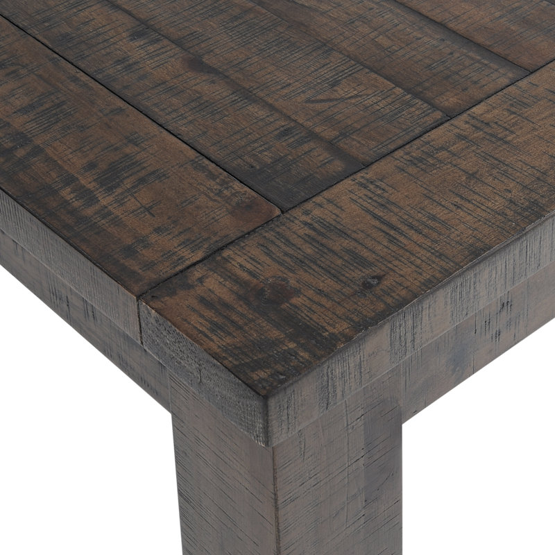 Table de salle à manger à rallonge en bois massif de pin Dunihue