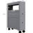 Gray Bathroom Rolling Cabinet With Storage Options 6.25" Wide Shelf