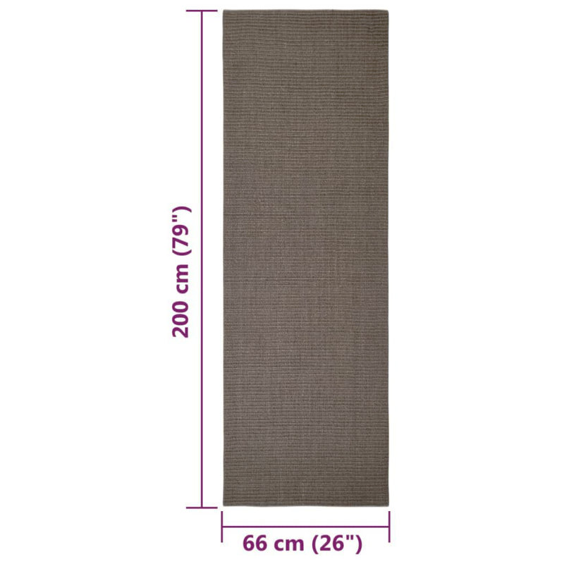 Jasveen Solid Colour Machine Braided Area Rug, Runner 66 x 200cm