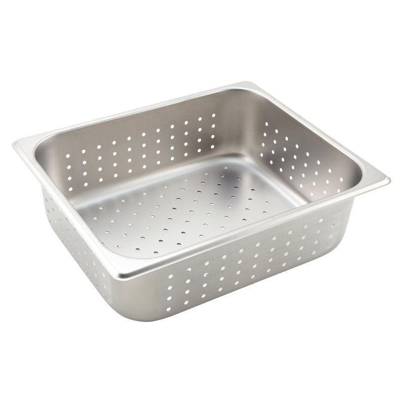 Winco Rectangle Stainless Steel Food Storage Container