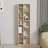Modern Sapphire Oak Bookshelf, 59.1 x 19.7 x 7.9 inches | 100% Melamine Coated Particle Board, Thickness: 0.7 inches | Numerous Shelves for Additional Storage | Stylish and Functional Design for Home or Office | Perfect for Organizing Books and Decor
