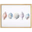 «Pastel Seashell Collection», impressions murales encadrées - décor côtier doux pour le salon de la salle de bain-125120404-125120406