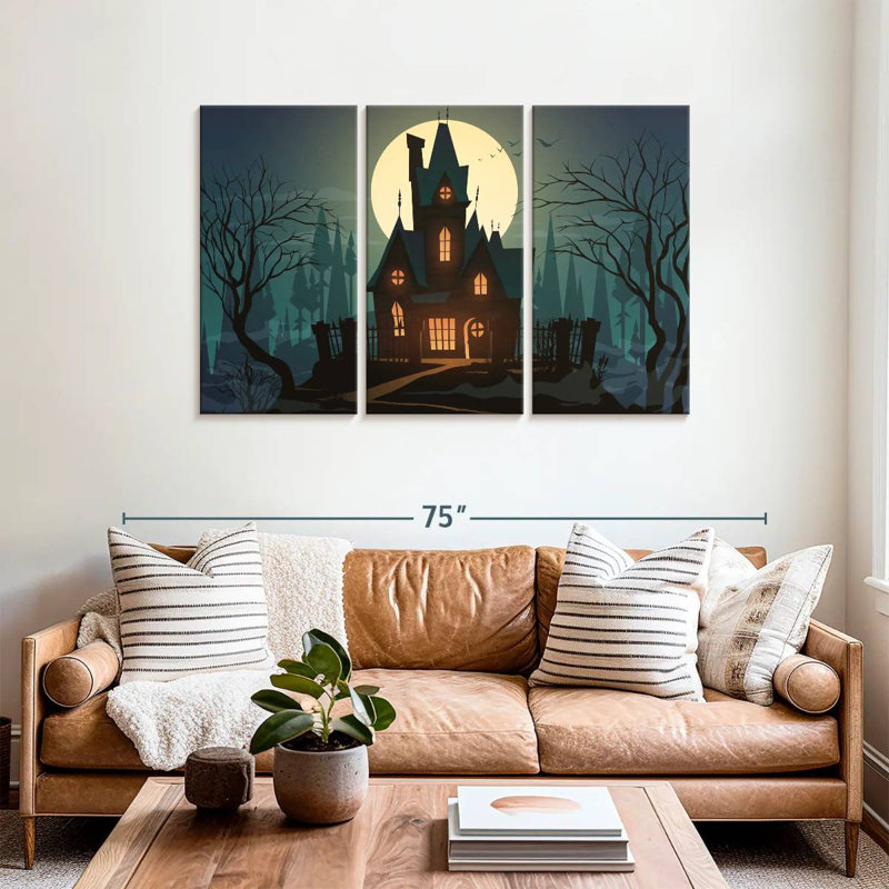 Hitzel Halloween House, 36" H x 57" W