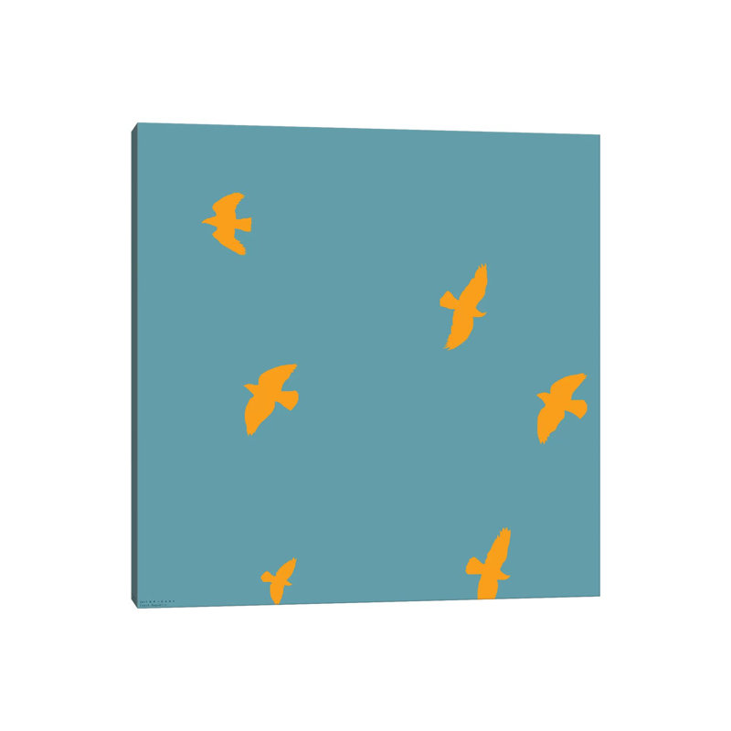 Birds 1 Piece Wrapped Canvas Wall Art, 93.98 cm H x 93.98 cm W