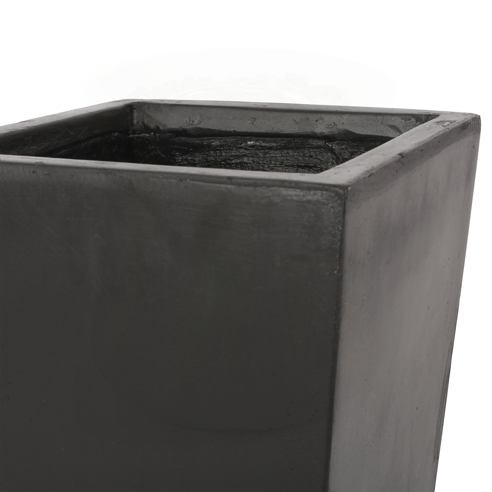 Devi 13" Pot Planter, Matte Black, 1