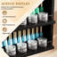 Support de rangement mural à 6 niveaux pour vernis à ongles avec barrières de sécurité en acrylique transparent pour salon